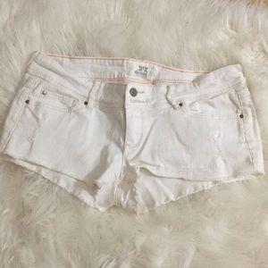 Garage white jean short